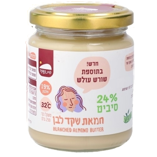 חמאת שקד עם סיבי עולש