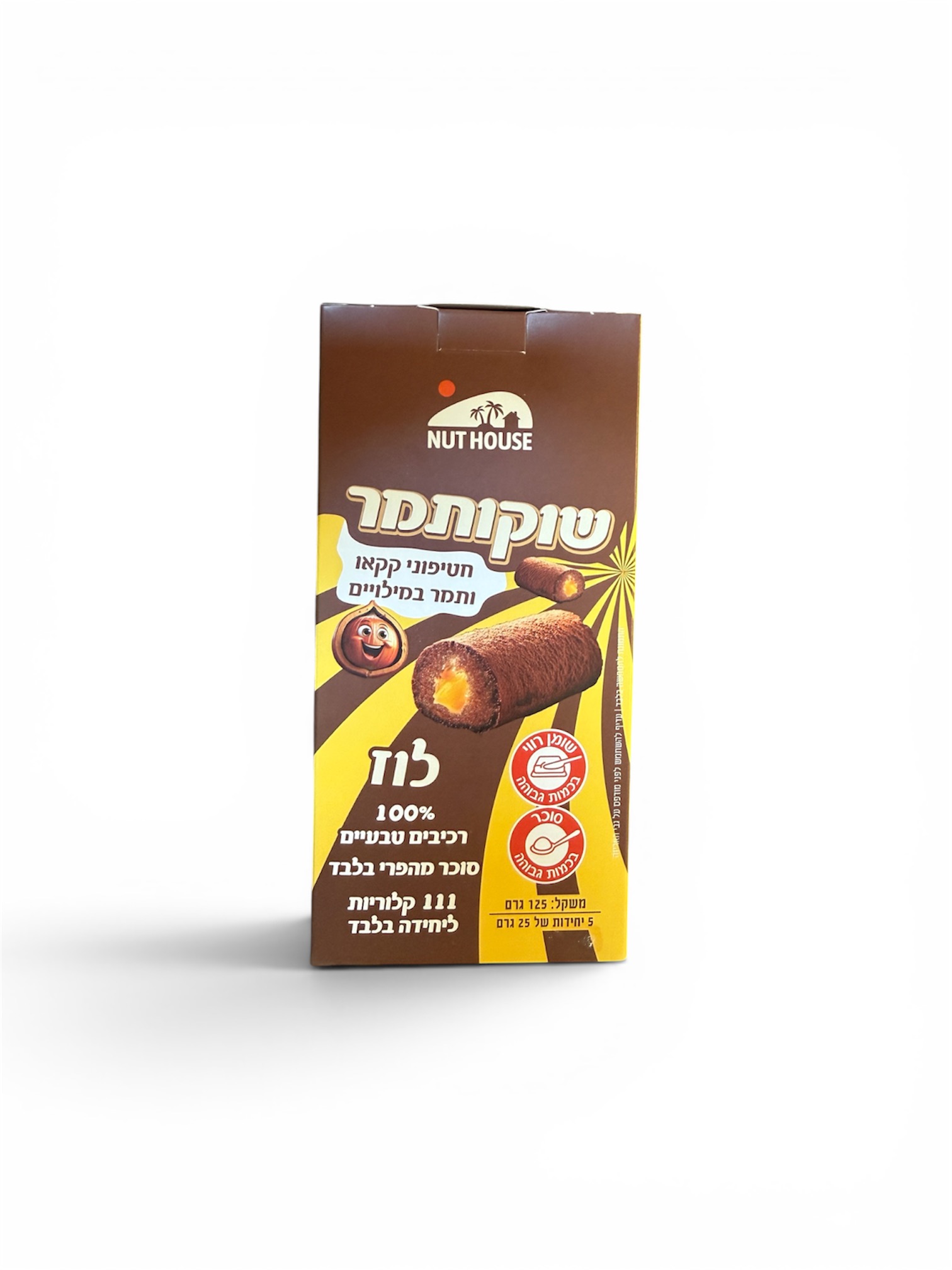רצועות שוקולתמר במילויים לוז