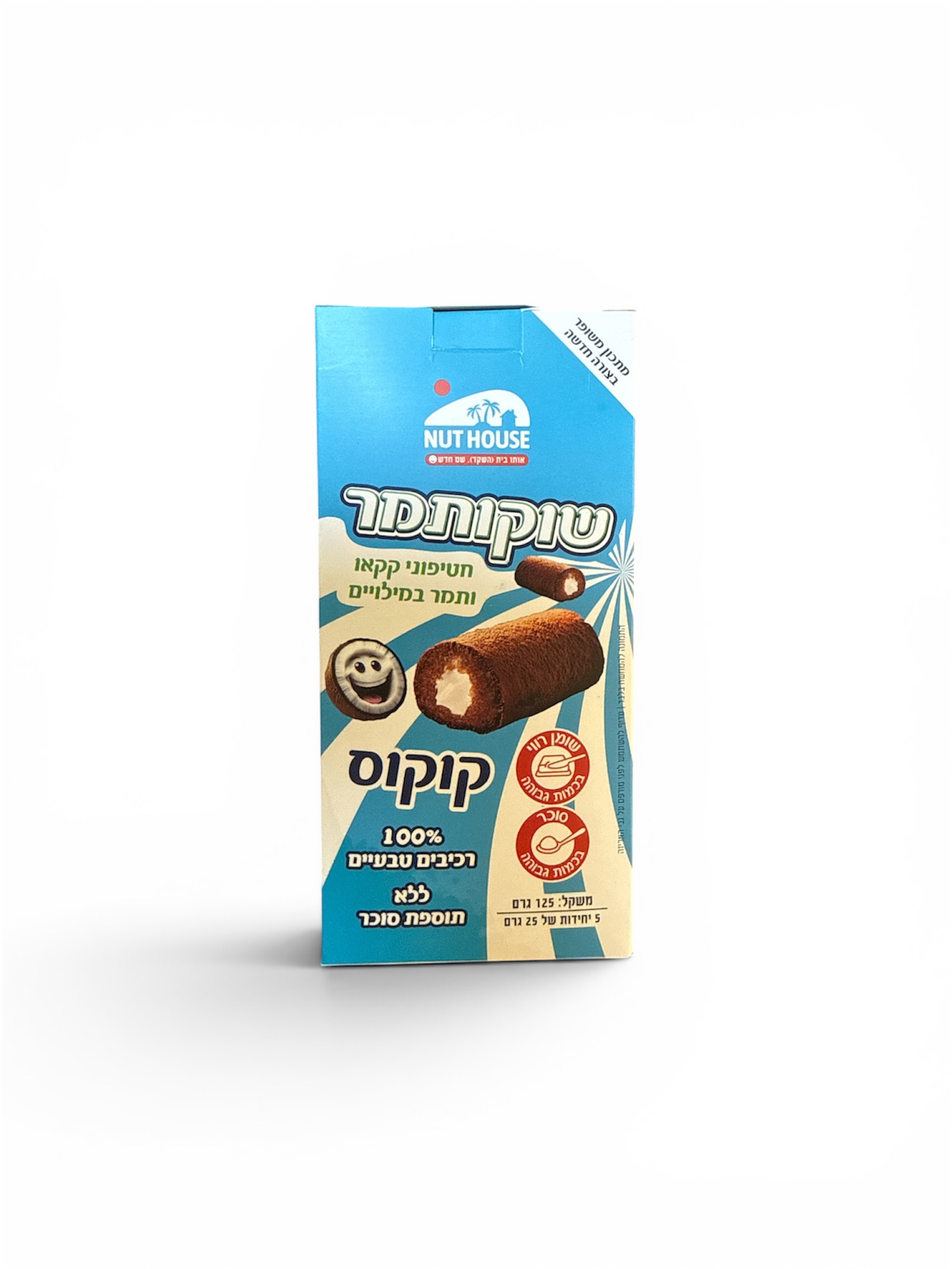 רצועות שוקולתמר מילוי קוקוס